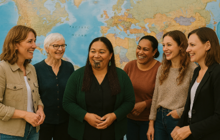 AI generated image of educators from different countries. This image was provided by the project team.